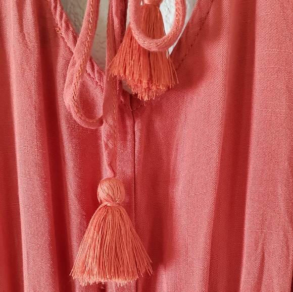 GIGIO BY UMGEE Marsala Color‎ Block V Neck Mini Dre - Picture 11 of 16